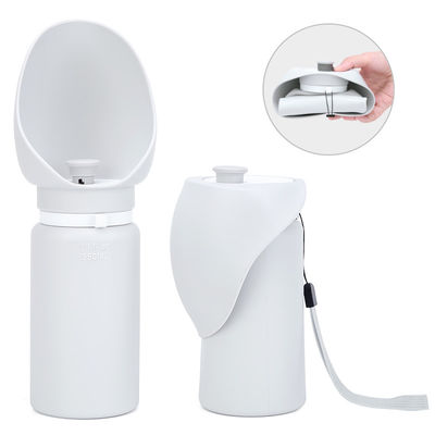 comprar Dispensador de botellas de agua para perros para exteriores de 550 ml de 19 onzas, de color blanco, plegable, alimentador de agua para perros Fabricación en línea