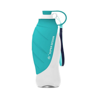 comprar Botella portátil de agua de silicona a prueba de fugas para perros para pasear Dispensador de agua para perros Fabricación en línea