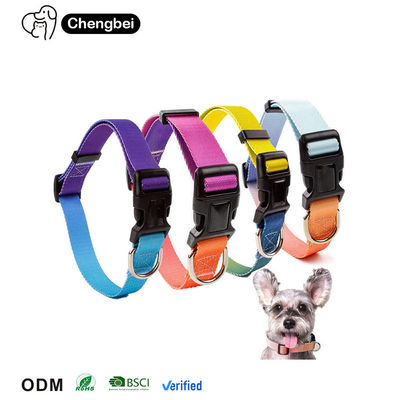 comprar Collar para perros Gradiente de lujo Ajustable Reversible Sólido Diseñador de logotipo personalizado Fabricación en línea