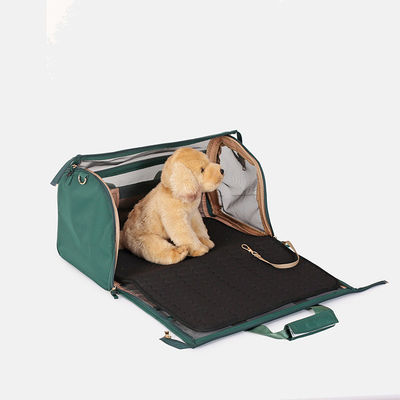 comprar Bolso de transporte de mascotas de viaje de nylon portátil de lujo de mascotas de perro de transporte de ventilación exterior Fabricación en línea