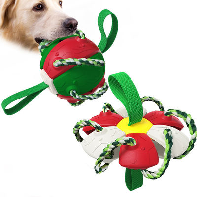 comprar Perro de entrenamiento resistente a las mordeduras Bola de fútbol amistosa de perro de fútbol al aire libre Bola de fútbol con pestañas Fabricación en línea