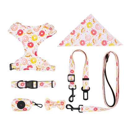 comprar Logotipo personalizado Top Pick del diseñador de arneses personalizados para perros con bandana de decoración de bowknot y correa de cuello ajustable Fabricación en línea