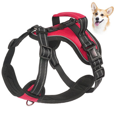 comprar Arneses de perros de nylon a prueba de explosión Arneses reflectores para perros de chaleco mediano grande Fabricación en línea