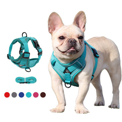 comprar Vestido de seguridad ajustable para perros con respiración con correa de tracción de 1,5 metros sin arnés de tirón personalizado para paseos seguros y con estilo Fabricación en línea