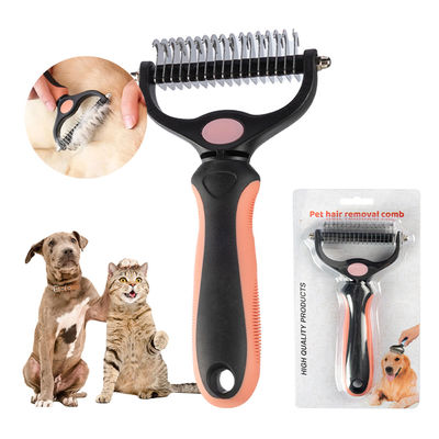 comprar Peinado de extracción de vello para perros TPR Pincela portátil de doble lado para perros Fabricación en línea