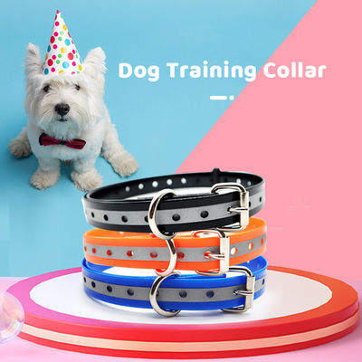comprar Collar reflector para perros de todas las estaciones Callejería sin tirón Adjustable TPU Hardware Buckle Modelo sólido Fabricación en línea