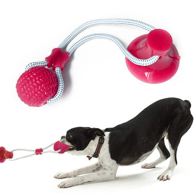 comprar Perro mascota auto juego tirón fuerza de ventilación duradero fuerte limpieza de dientes vaso de succión TPR Fabricación en línea