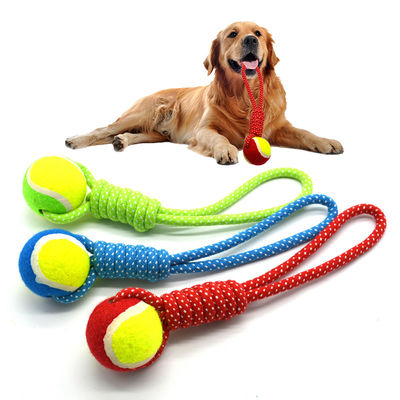 comprar Pelotas de juguete de peluche Interactivo Perro gato Dientes de juguete Pelotas de mascotas limpieza de dientes de cuerda personalizada Fabricación en línea
