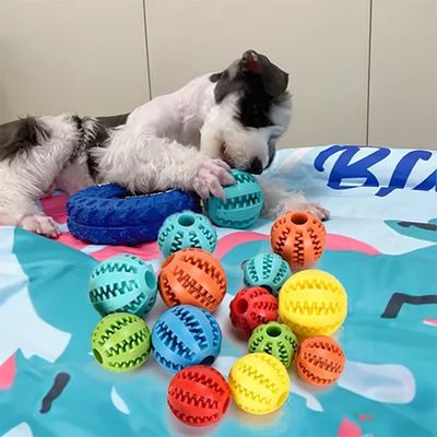 comprar Perros de mascotas golosinas de goma Distribución de bolas Escondiendo comida rompecabezas mordedura interactivos mascota mastica Fabricación en línea