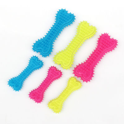 comprar Perros juguetes para mascotas para perros juguetes para huesos juguetes para mascotas limpieza de dientes cepillo de dientes de goma Fabricación en línea