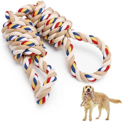 comprar Perros De cuerda duradera Larga Interactiva mordedura Mascota Nudo Color de juguete Muestra durabilidad Fabricación en línea