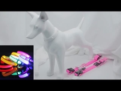 Collar para perros de Hundehalsband iluminado Recargable collar para mascotas de nylon XS XL LED