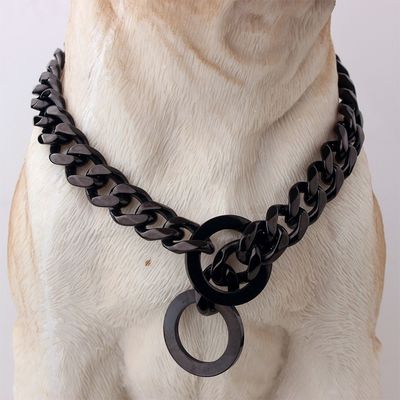 Perros de lujo de acero inoxidable oro cristal de diamante cadena de perro collar de todas las estaciones perros mascotas