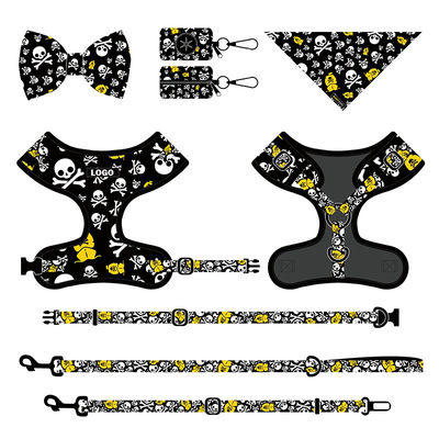Collares y correas de perros de nylon collar de arnés y conjunto de plomo de nylon de poliéster