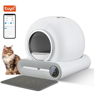 Caja de basura inteligente para gatos Tuya Caja de basura inteligente de limpieza cerrada silenciosa