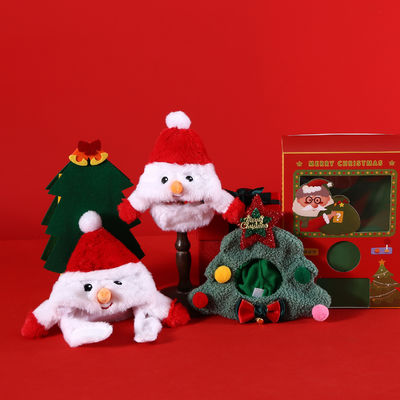 Sombrero de mascota Papá Noel Capa de cartón Árbol de Navidad Diseño Accesorios para gatos Temporada