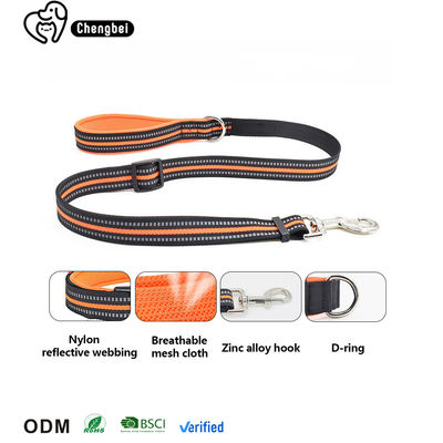 Leashes para mascotas de uso pesado retráctil de nylon para perros portátil cómodo reflectante