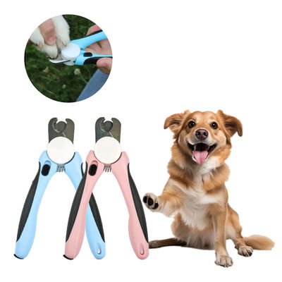 Trimmer de garras de gato de color rosa azul, cortadores de uñas de gatos profesionales portátiles
