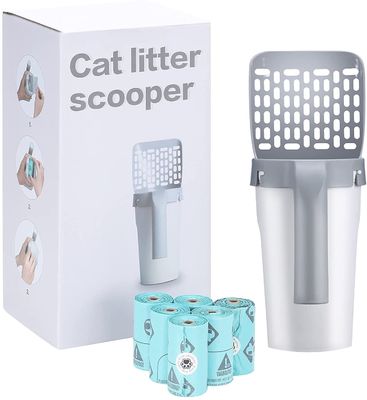 Capa portátil de arena para gatos Capa de arena para gatos gris amigable con el medio ambiente