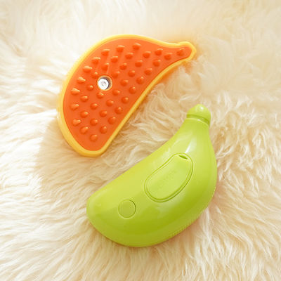 Cuero para mascotas Cuero para perros y gatos Cuero para quitar el vello Brush Recargable Spray de vapor portátil
