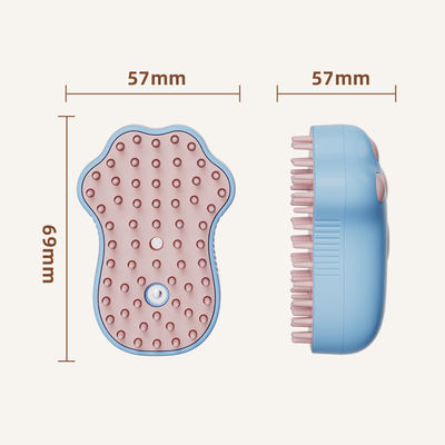Cepillo de aseo para mascotas con removedor de pelo de 0.2 libras con logotipo personalizado y embalaje en caja blanca para uso en todas las estaciones