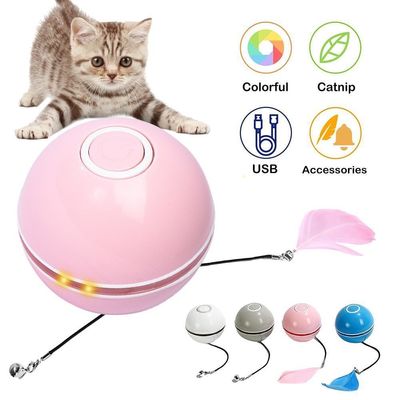 Pelotas de perro de color rosa juguete eléctrico Perro de pelo interactivo juguetes para mascotas