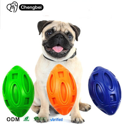 Juguete para perros bola fuerte chirriante juguete interactivo para mascotas agresivos masticadores de caucho natural