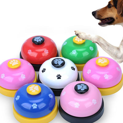 Rosa Rosa Anillo Campana Perro Vaina Entrenamiento Inteligente Interactivo Animales de Mascota juguetes