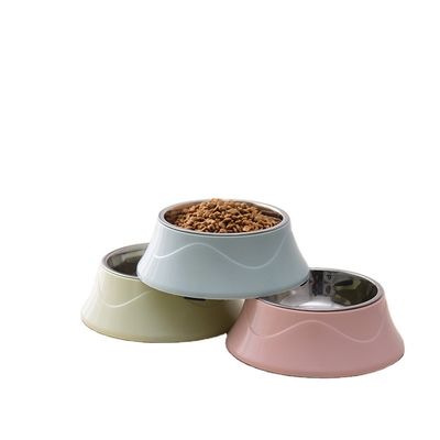Cuenco para perros de acero inoxidable Cuenco de comida para gatos Cuenco de colores personalizado Capacidad 400ml Diseño personalizado