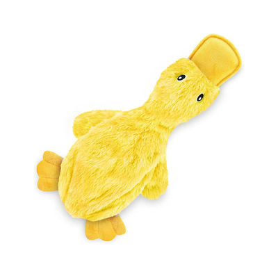 Chengbei pato peluche juguete de mascotas limpieza de dientes de perro sostenible con suave chillido directo