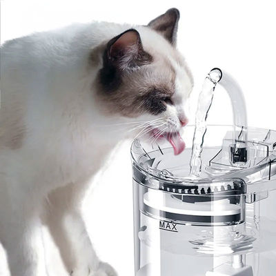 Dispensador de agua para mascotas Perro automático bebiendo fuente de plástico fuente de agua de gato Grifón