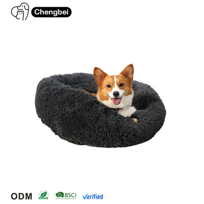 Cama para gatos de varios colores impermeable lavable suave cómoda personalizada redonda