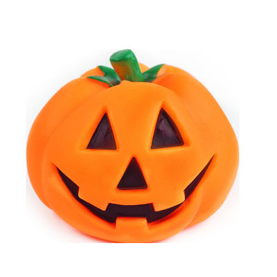 Halloween calabaza mascota chillido juguetes perros interactivo caucho masticar juguete etileno interactivo