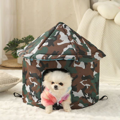 Cama de mascotas plegable de tela de Oxford Casa de perros impermeable Animales pequeños en exteriores e interiores