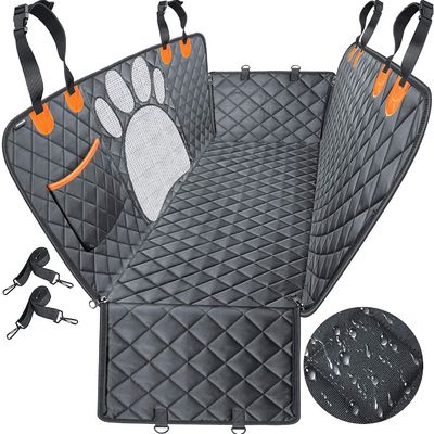 Sillón trasero de automóvil Tejido de Oxford impermeable almohadilla para mascotas tapa de almacenamiento bolsillos material