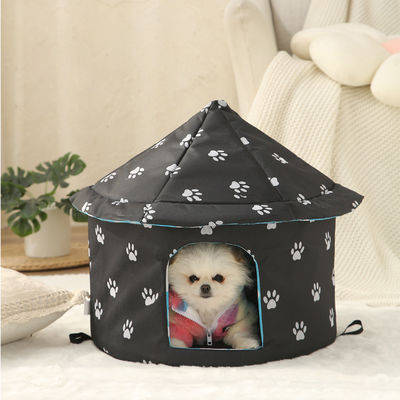Cama de mascotas impermeable Logotipo personalizado Casa de perro plegable de invierno para casa de mascotas