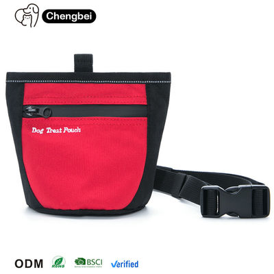 Perro Bolso de golosinas Mascota Entrenamiento de caminata de cadera Fanny Pack con dispensador y perros de tela