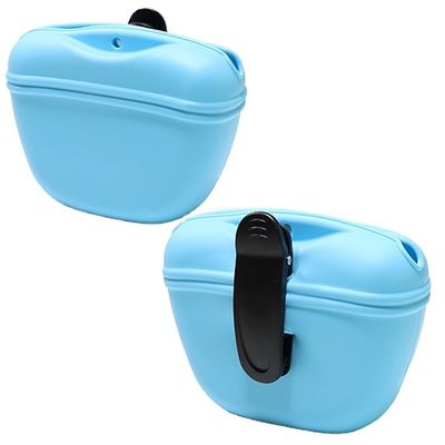 Bolso de regalo para perros Bolso portátil de silicona para exteriores Bolso de cintura de entrenamiento para mascotas sin manos